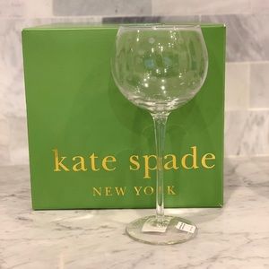 NWT! Kate Spade Larabee Dot Balloon Glass Set of 4